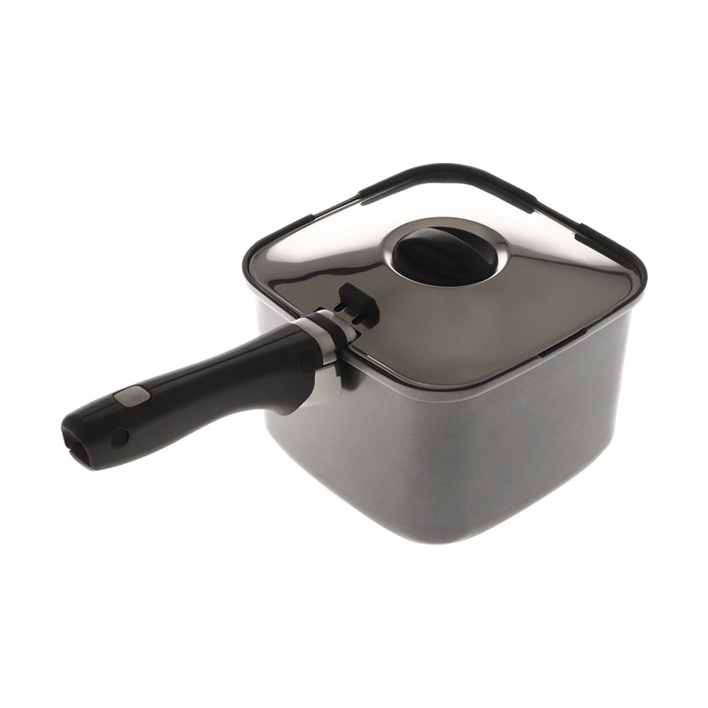 Smartspace 3-Piece Stackable Cooking Pot Set