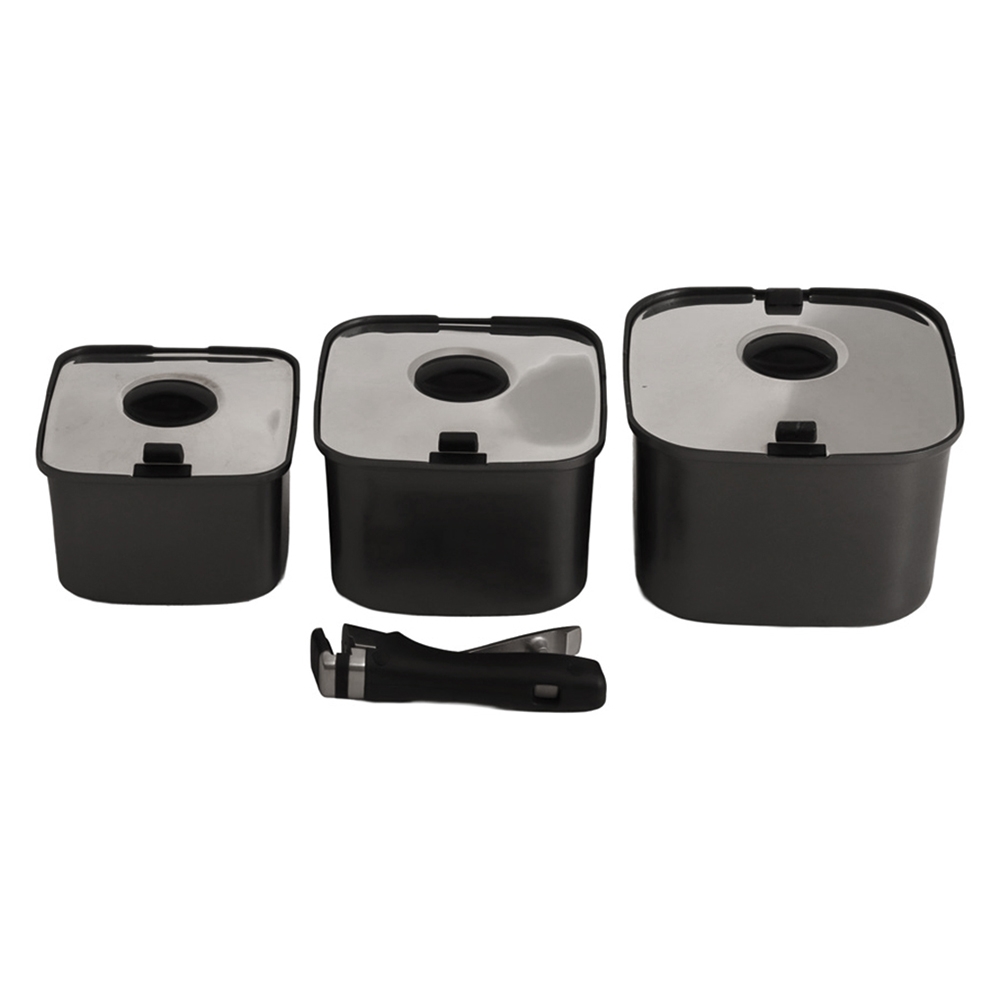 Smartspace 3-Piece Stackable Cooking Pot Set