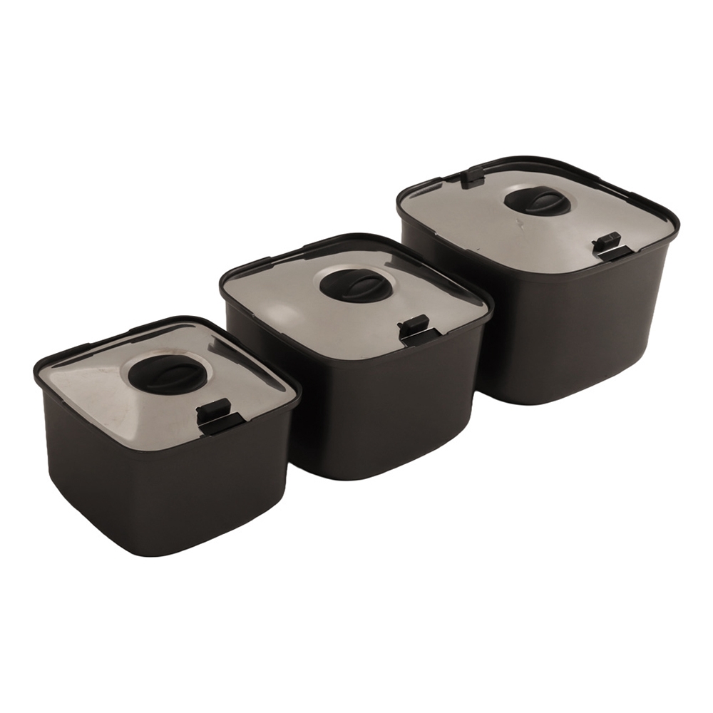 Smartspace 3-Piece Stackable Cooking Pot Set