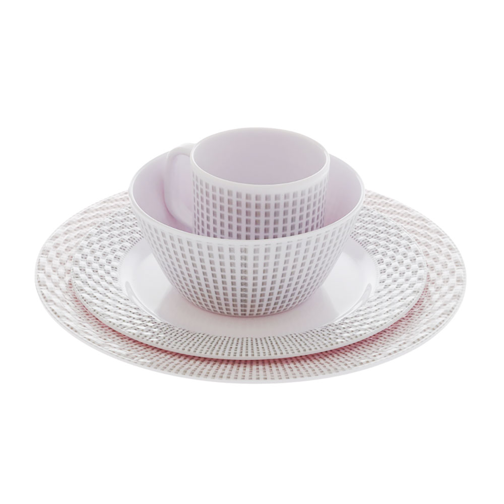 Royal Kitchenware Shatter-Resistant Melamine 16-Piece Tableware Set Elegance