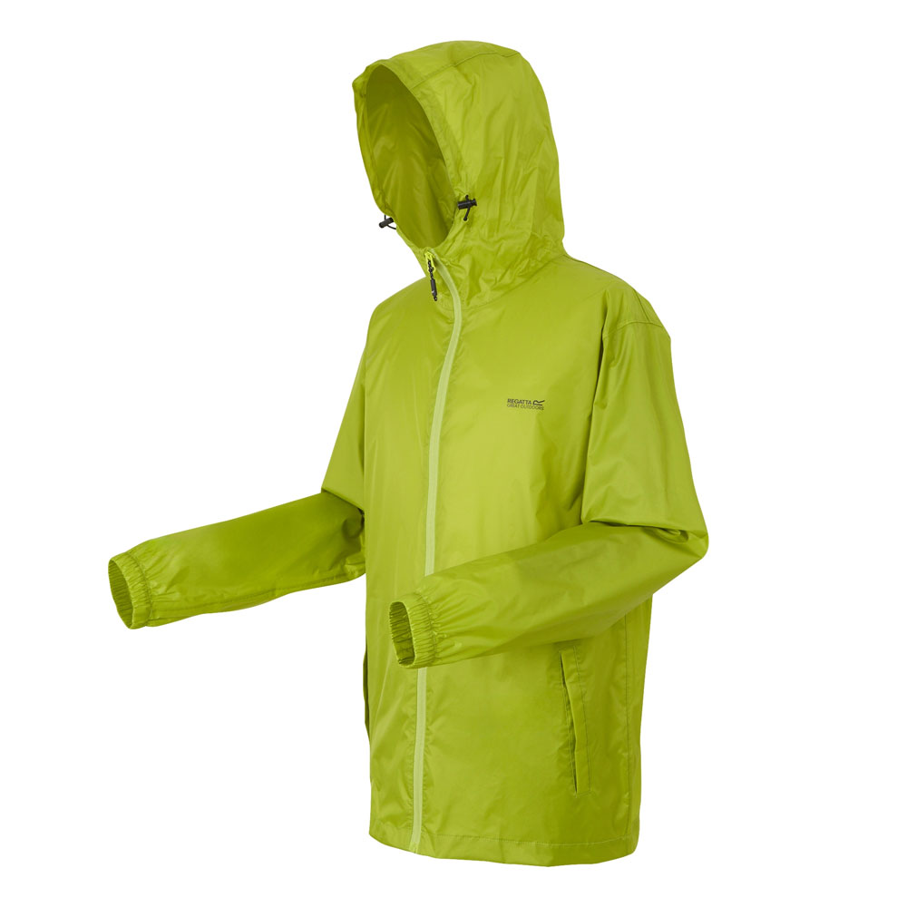 Regatta Pack It III Mens Waterproof Jacket Green Algae S