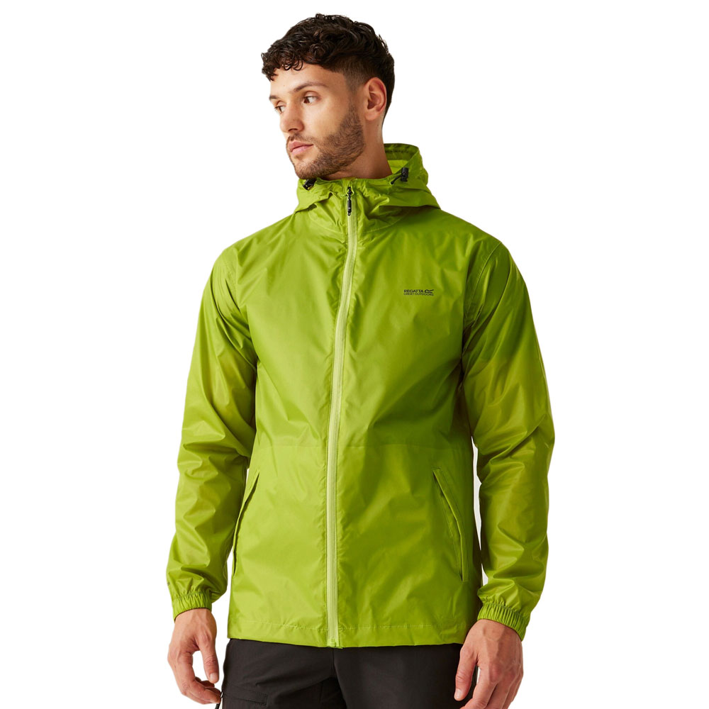 Regatta Pack It III Mens Waterproof Jacket Green Algae S