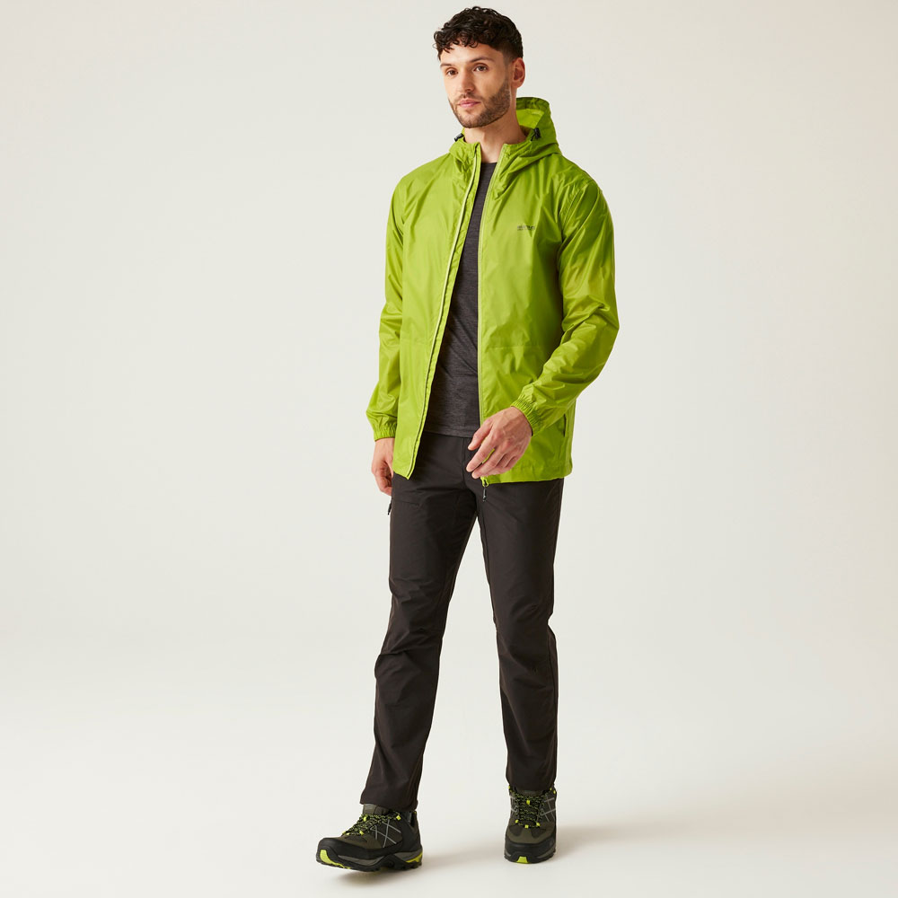 Regatta Pack It III Mens Waterproof Jacket Green Algae S