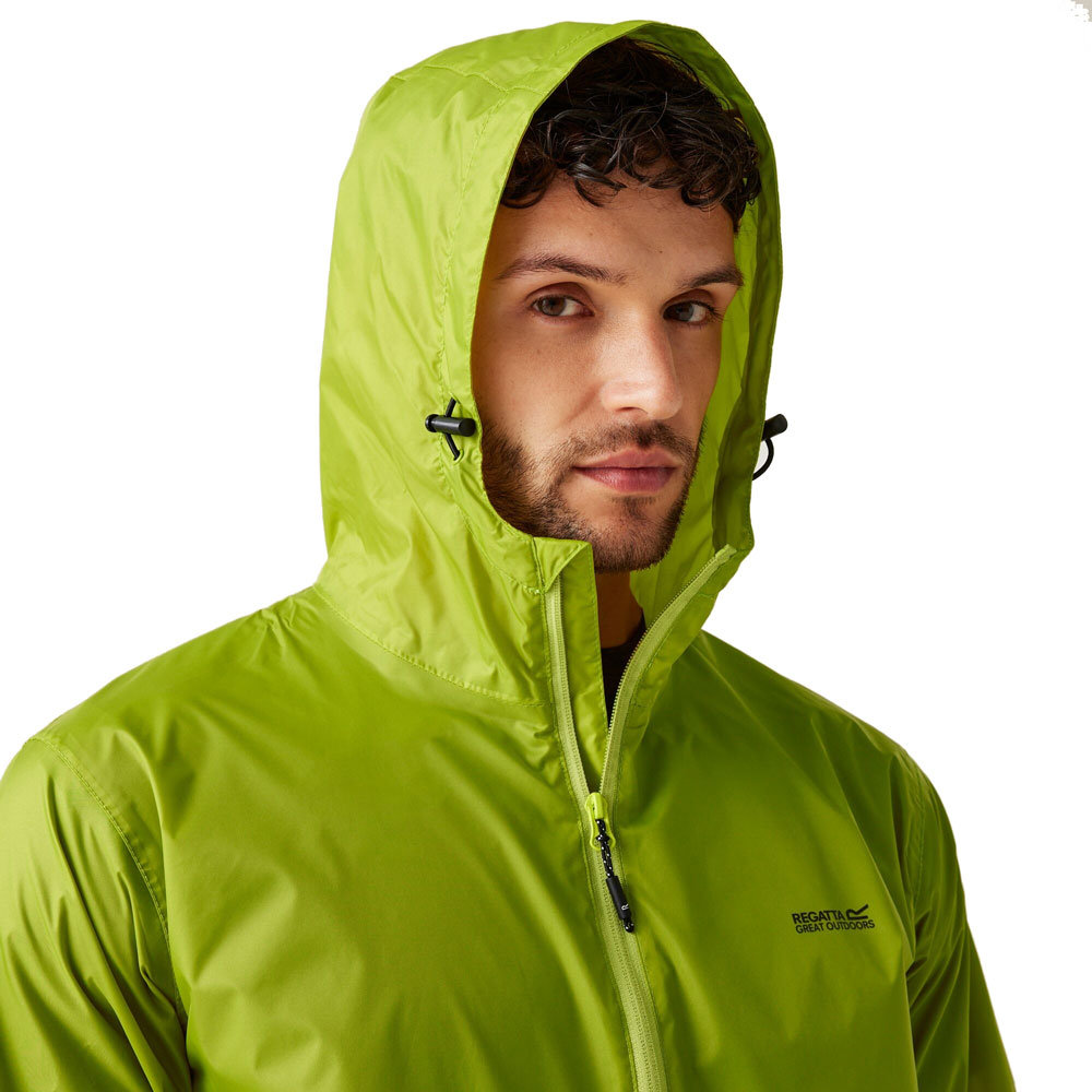 Regatta Pack It III Mens Waterproof Jacket Green Algae S