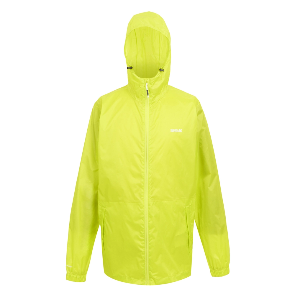 Regatta Pack It Mens Waterproof Jacket Neon Regatta Pack It Mens Waterproof Jacket Neon