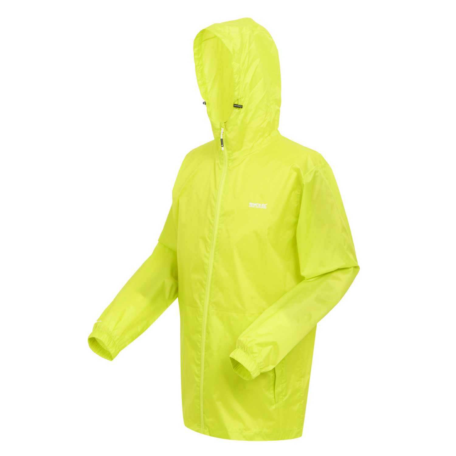 Regatta Pack It Mens Waterproof Jacket Neon