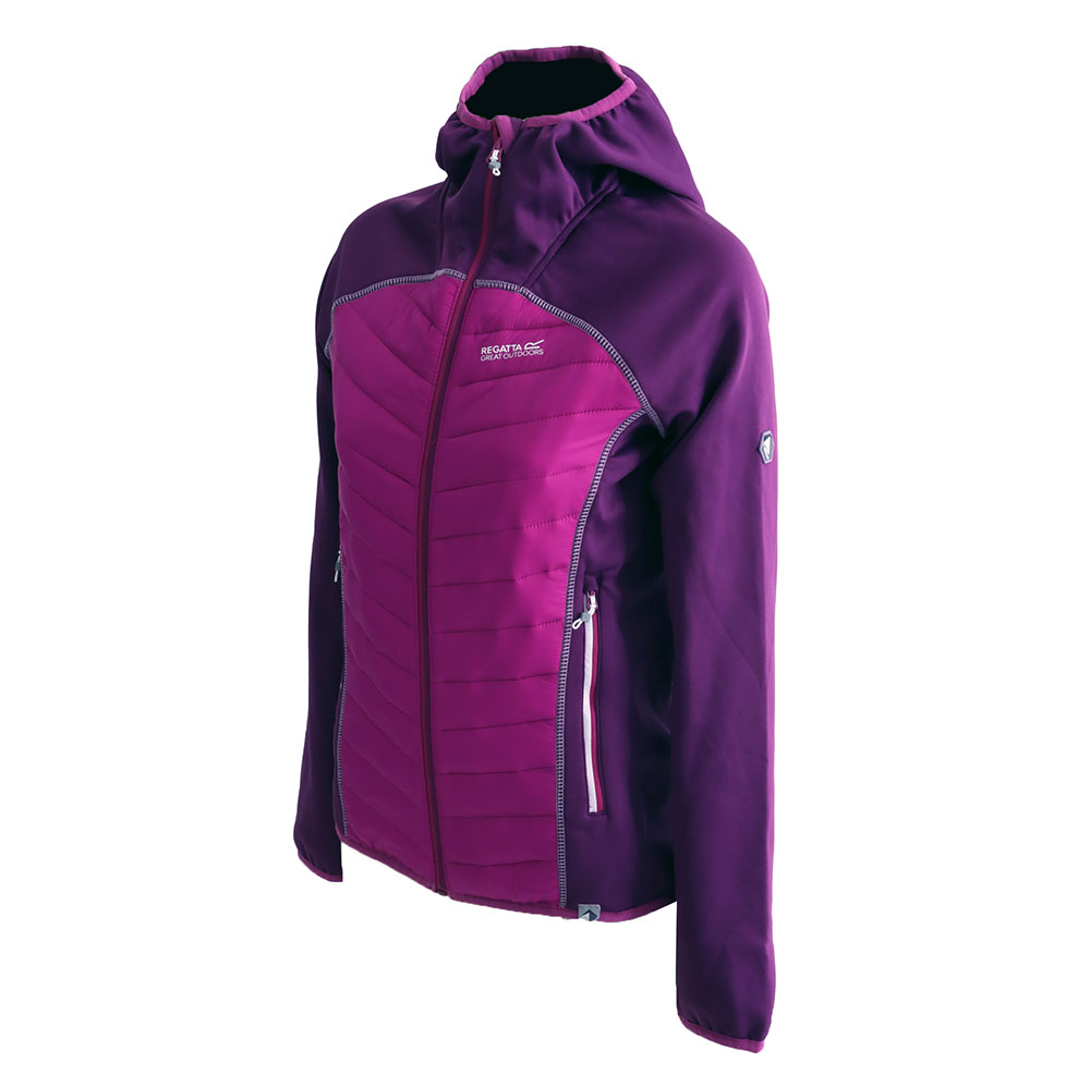 Regatta Andreson IV Womens Warmloft Hybrid Stretch Jacket Winberry/Vivid Size 12