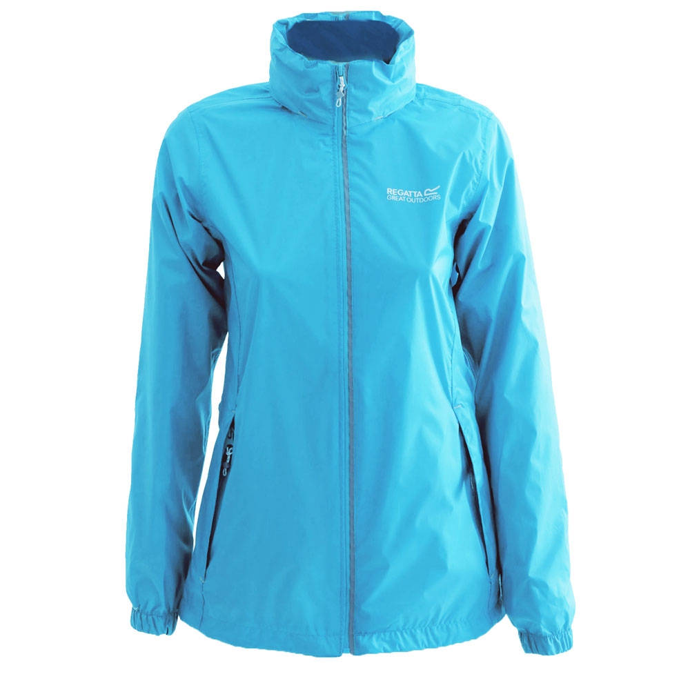 Regatta Corinne IV Womens Waterproof Packaway Jacket Turquoise Size 8