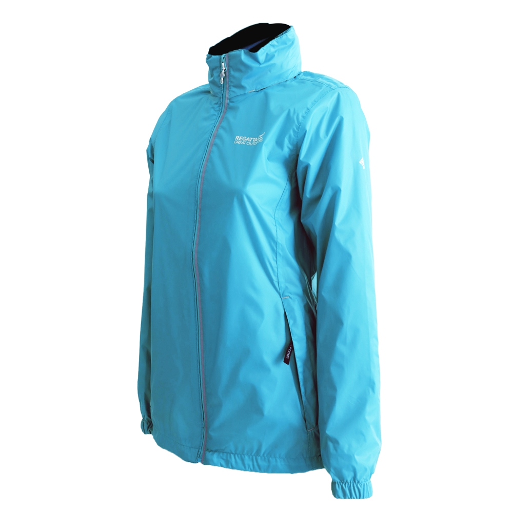 Regatta Corinne IV Womens Waterproof Packaway Jacket Turquoise Size 10
