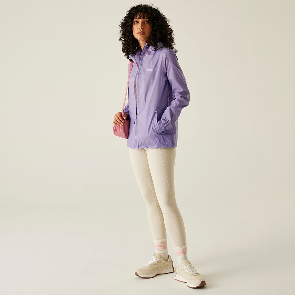 Regatta Pack It III Womens Waterproof Jacket Ultra Purple Size 12