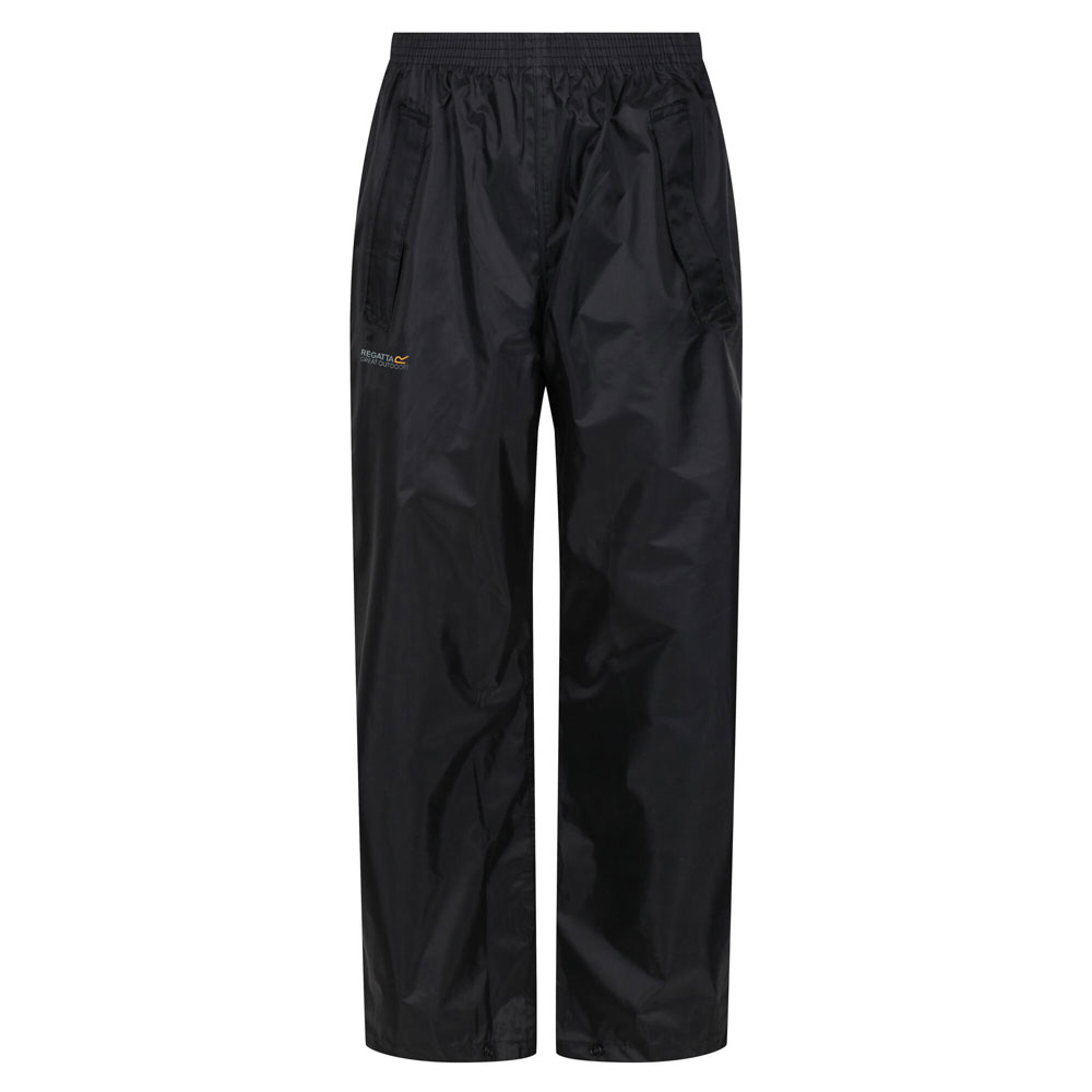 Regatta Stormbreak Waterproof Youth Overtrousers Black Age 9-10