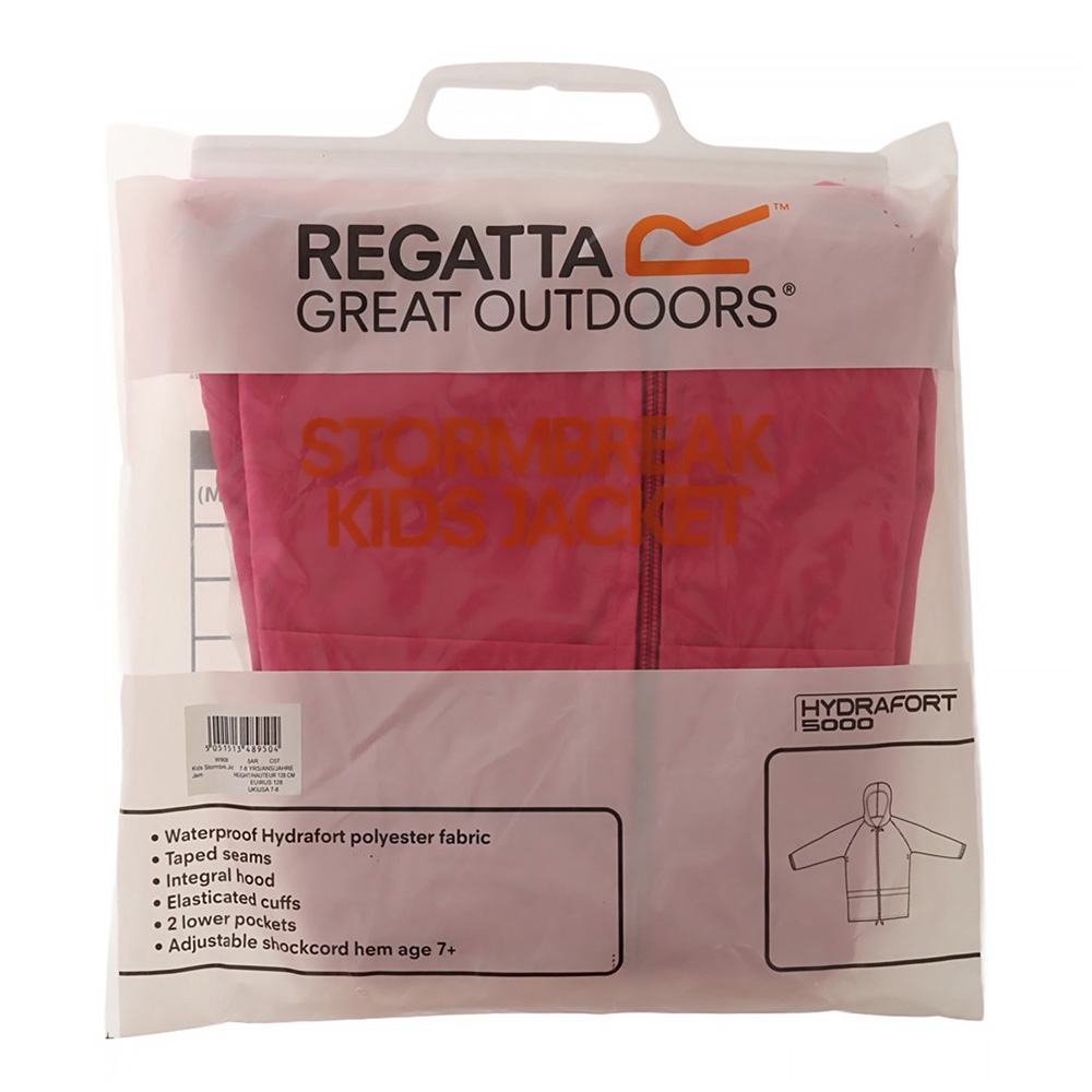 Regatta Stormbreak Waterproof Kids Jacket Jem Age 8