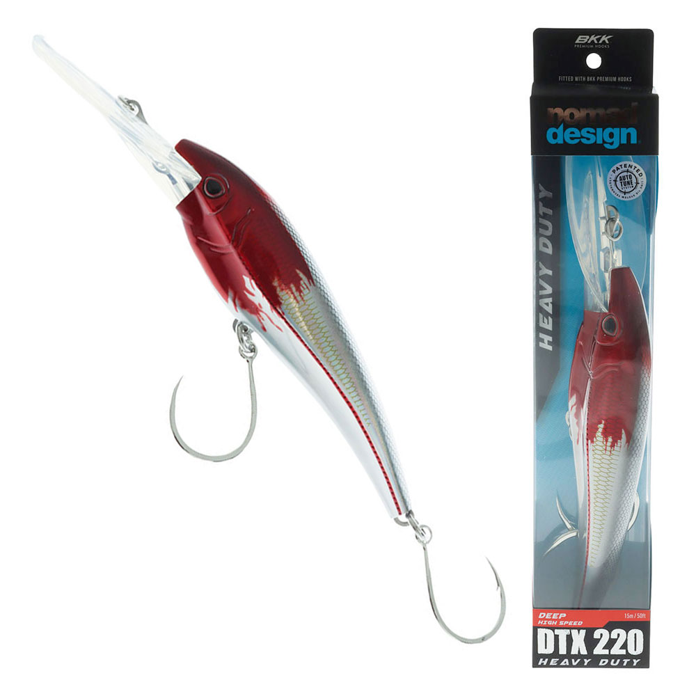 Nomad Design DTX 220 HD Trolling Deep Diving Tuna Lure 23cm Fireball Red Head