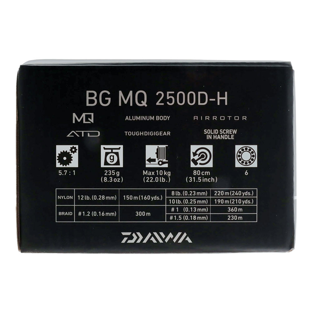 Daiwa BG MQ 2500D-H Offshore Spinning Reel Black/Silver