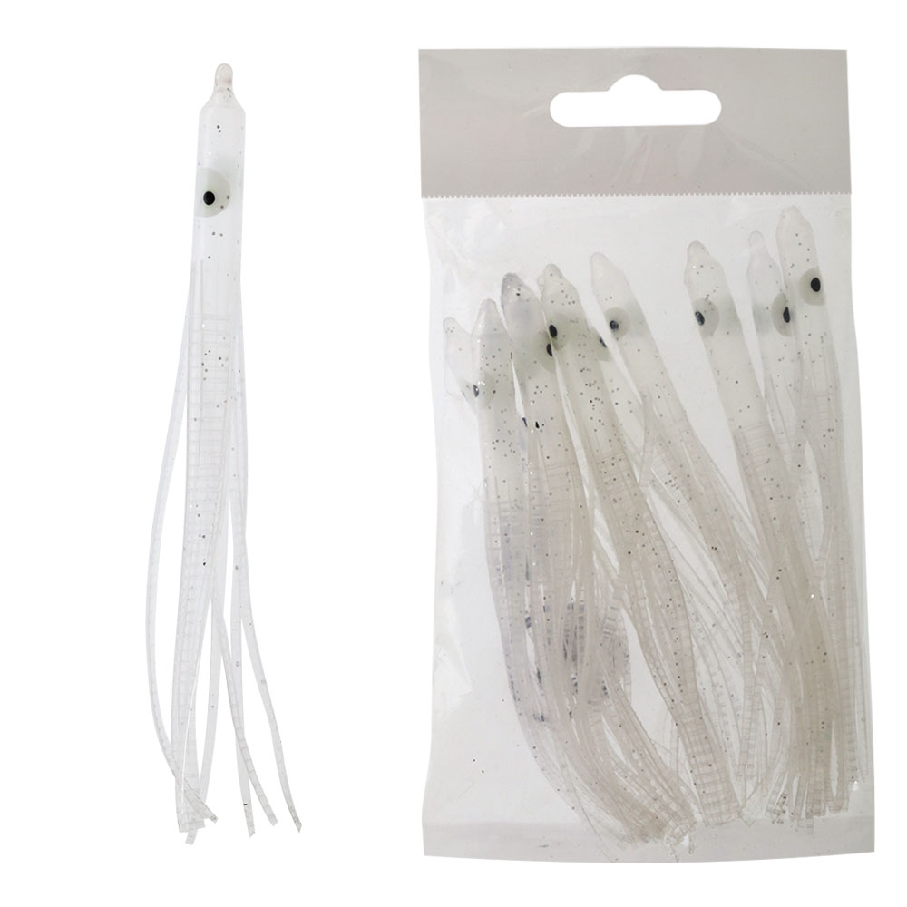 Needlefish Skirts 10cm Qty 10 Clear