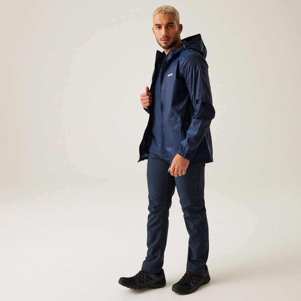 Regatta Pack It III Mens Waterproof Jacket Navy Large