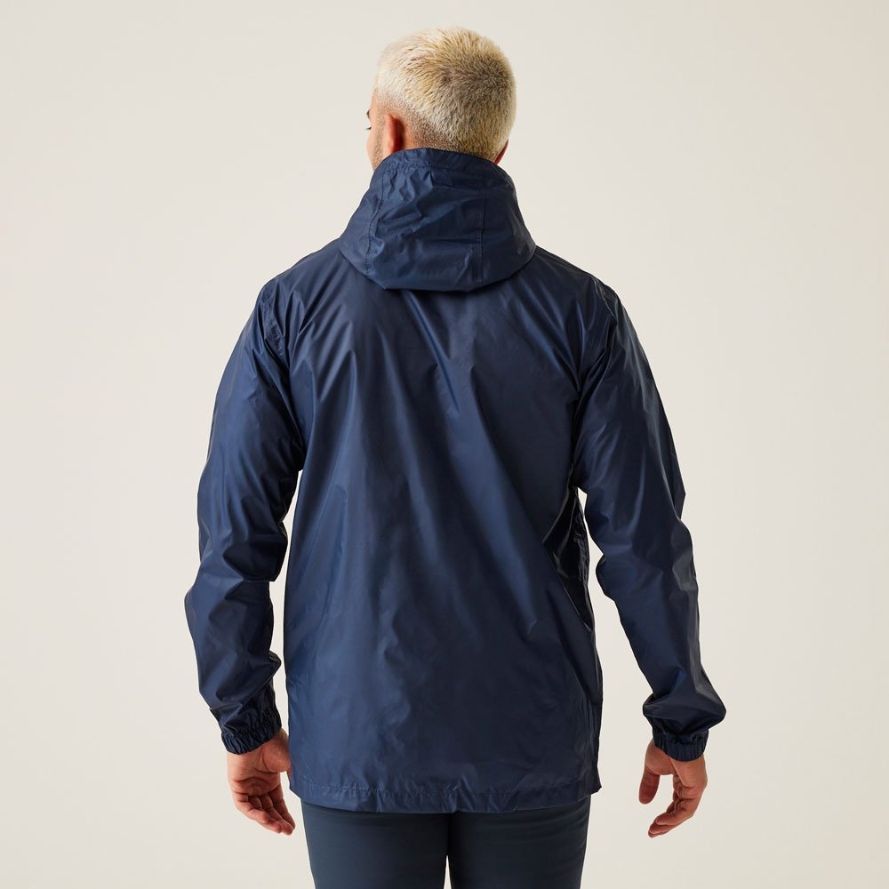 Regatta Pack It III Mens Waterproof Jacket Navy Large