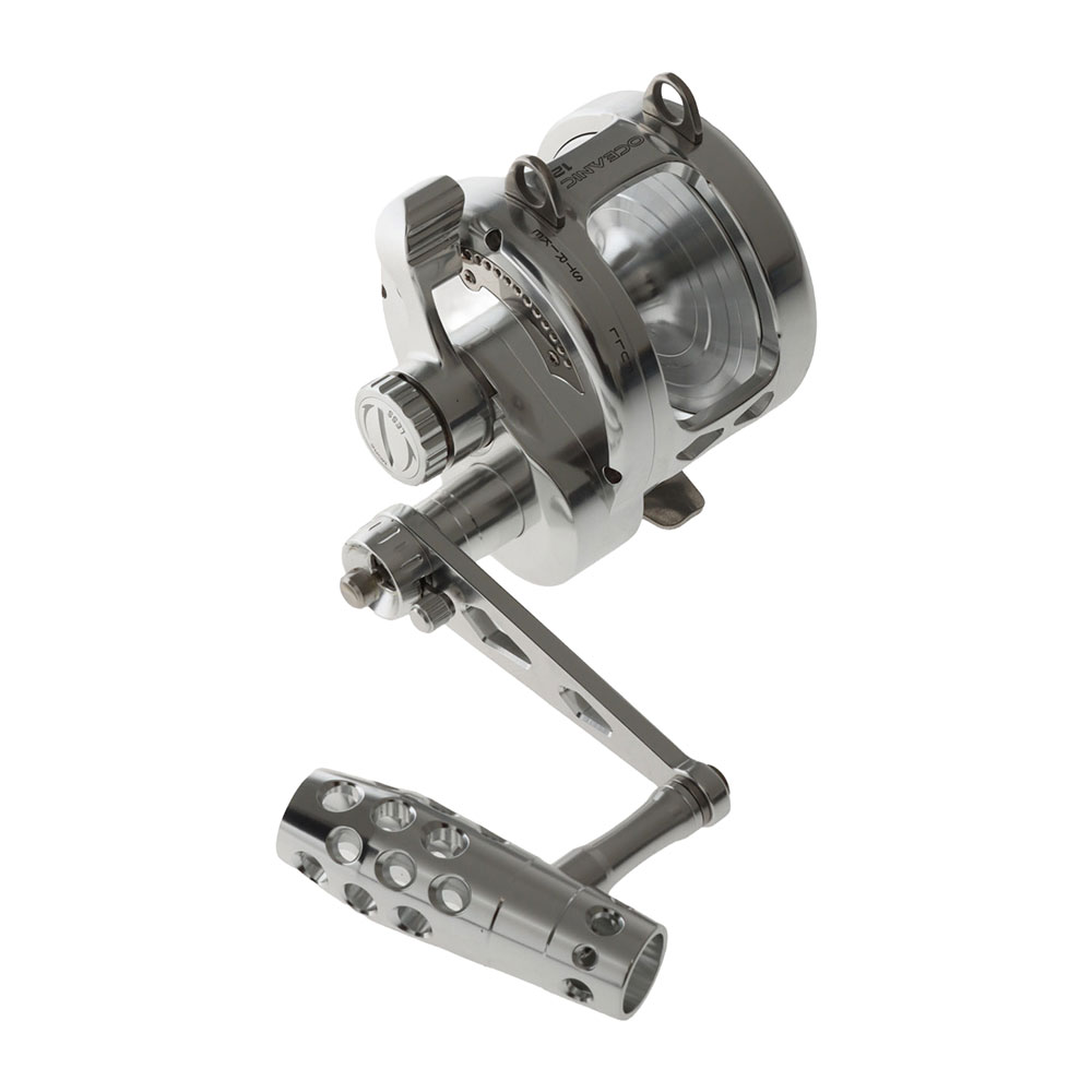 Maxel Oceanic OC12 2-Speed Right-Handed Trolling Reel Silver