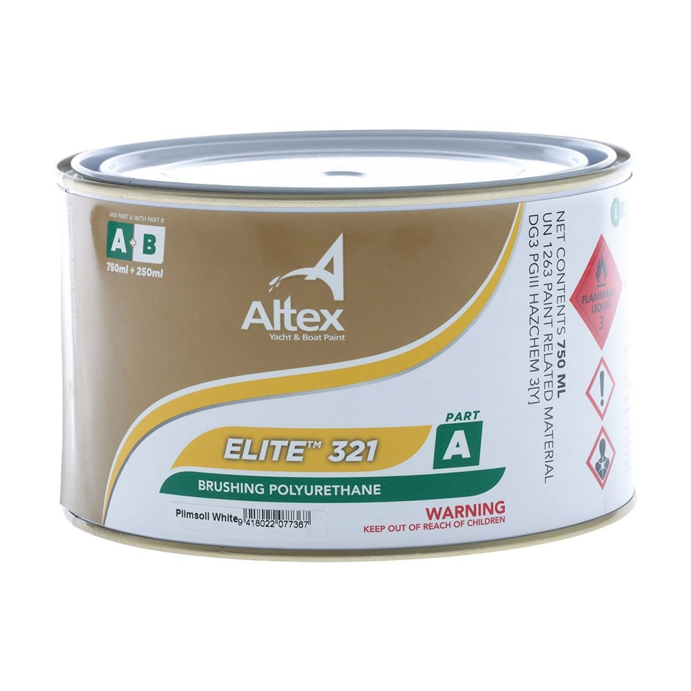 Altex Elite 321 Brushing Polyurethane Finish Coat Plimsoll White 1L