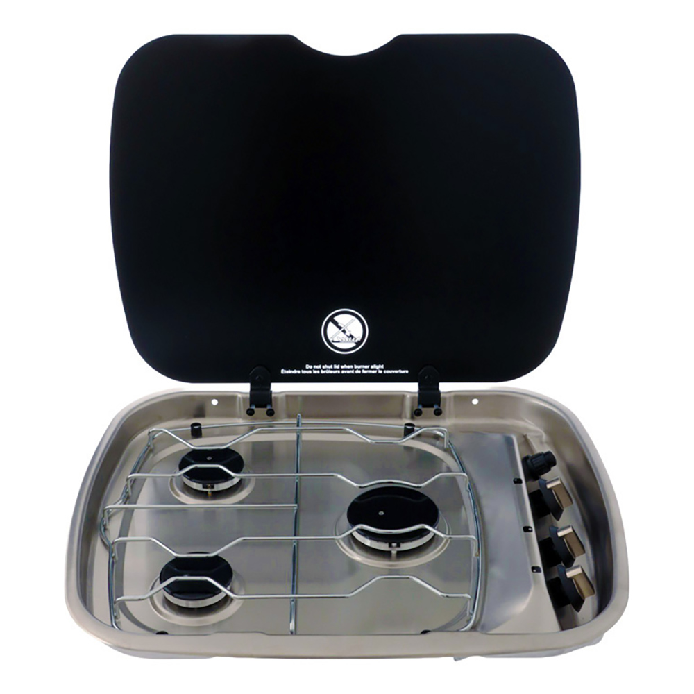 Thetford Argent Triple Burner Hob with Lid