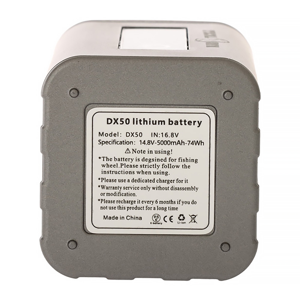 ManTackle Portable Electric Reel Lithium Battery Gen2 14.8V 5Ah Silver/Black