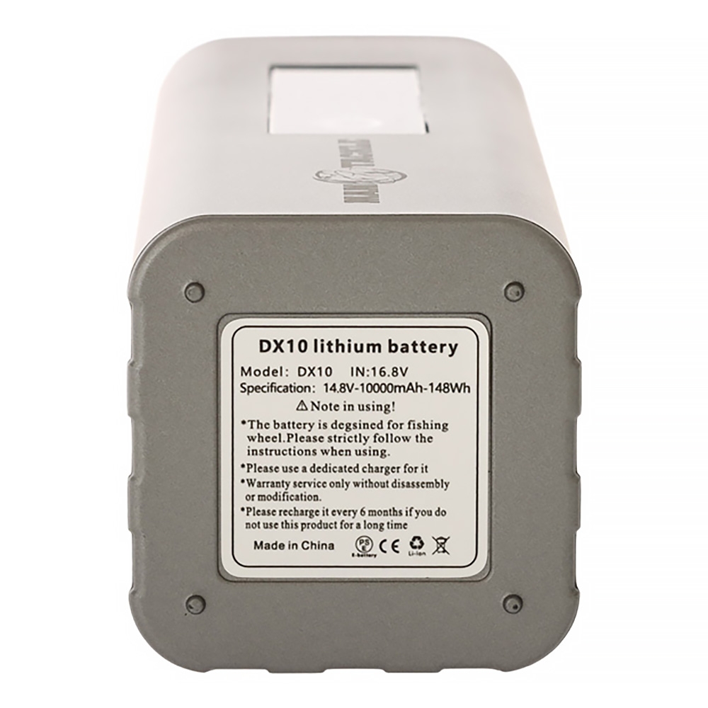 ManTackle Portable Electric Reel Lithium Battery Gen2 14.8V 10Ah Silver/Black