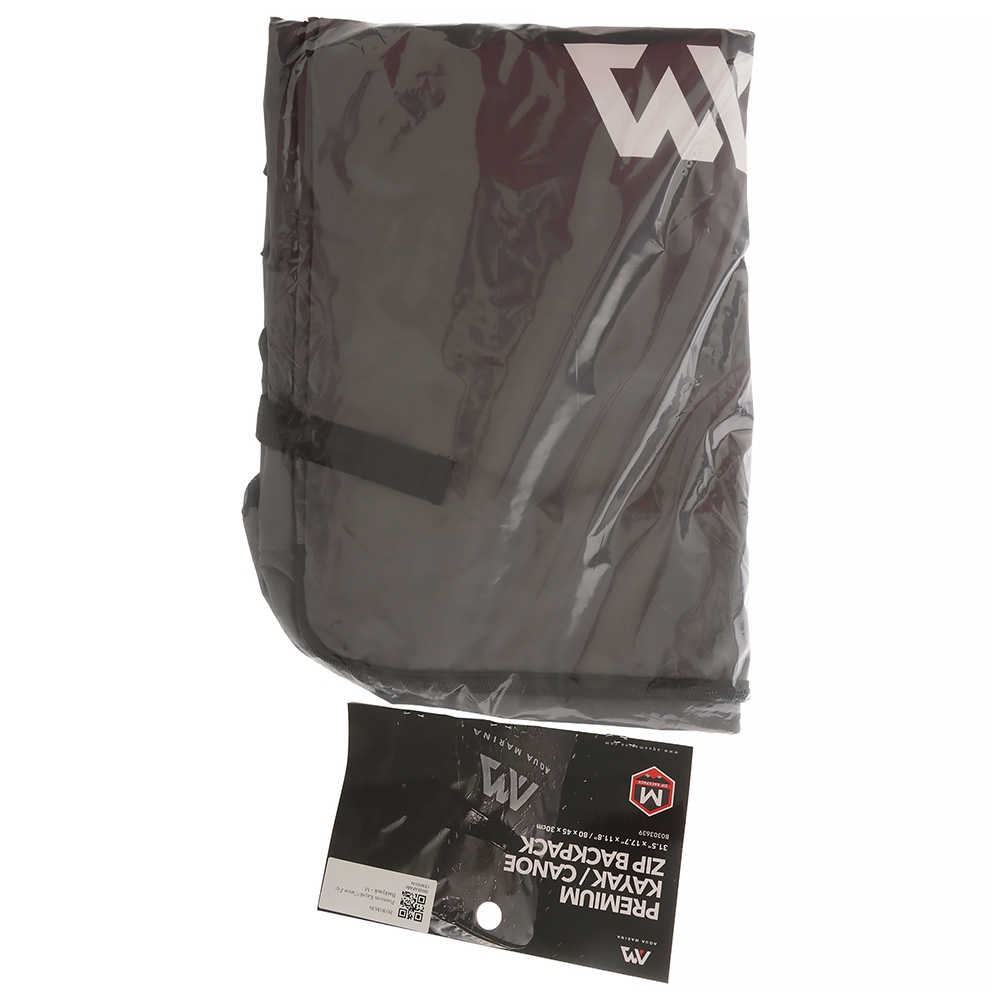 Aqua Marina 2-3 Person Kayak Zip Backpack Grey 