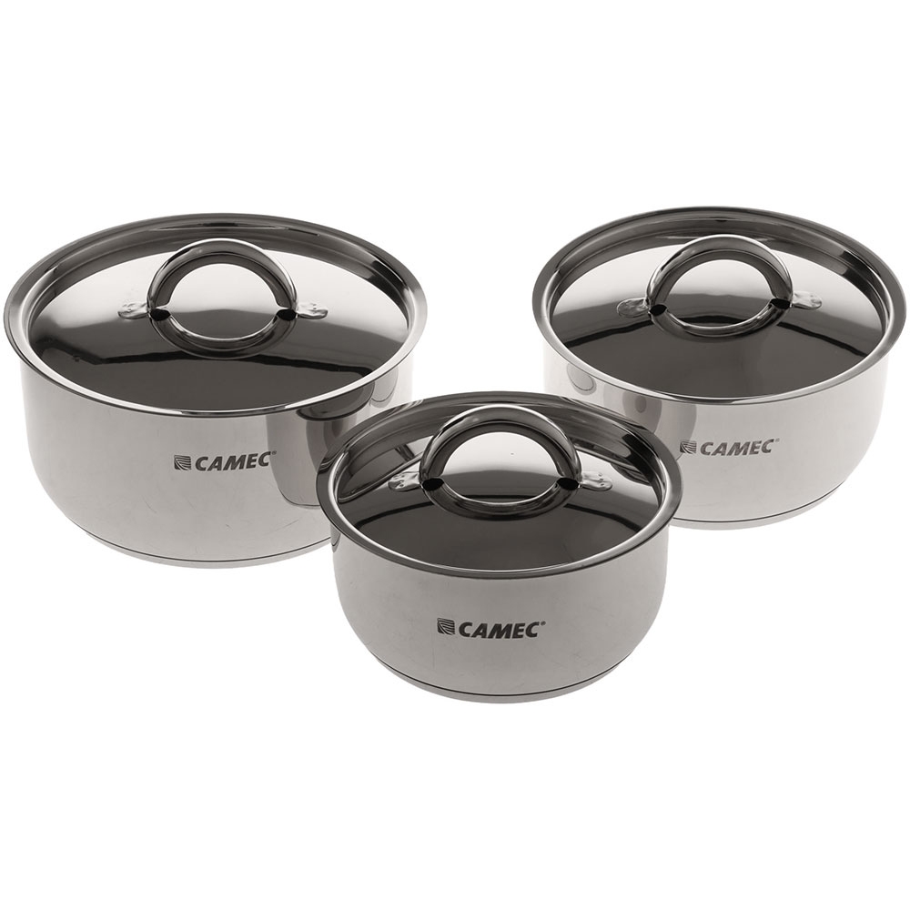 Camec Spacesaver Stainless Steel Pots and Pans Set