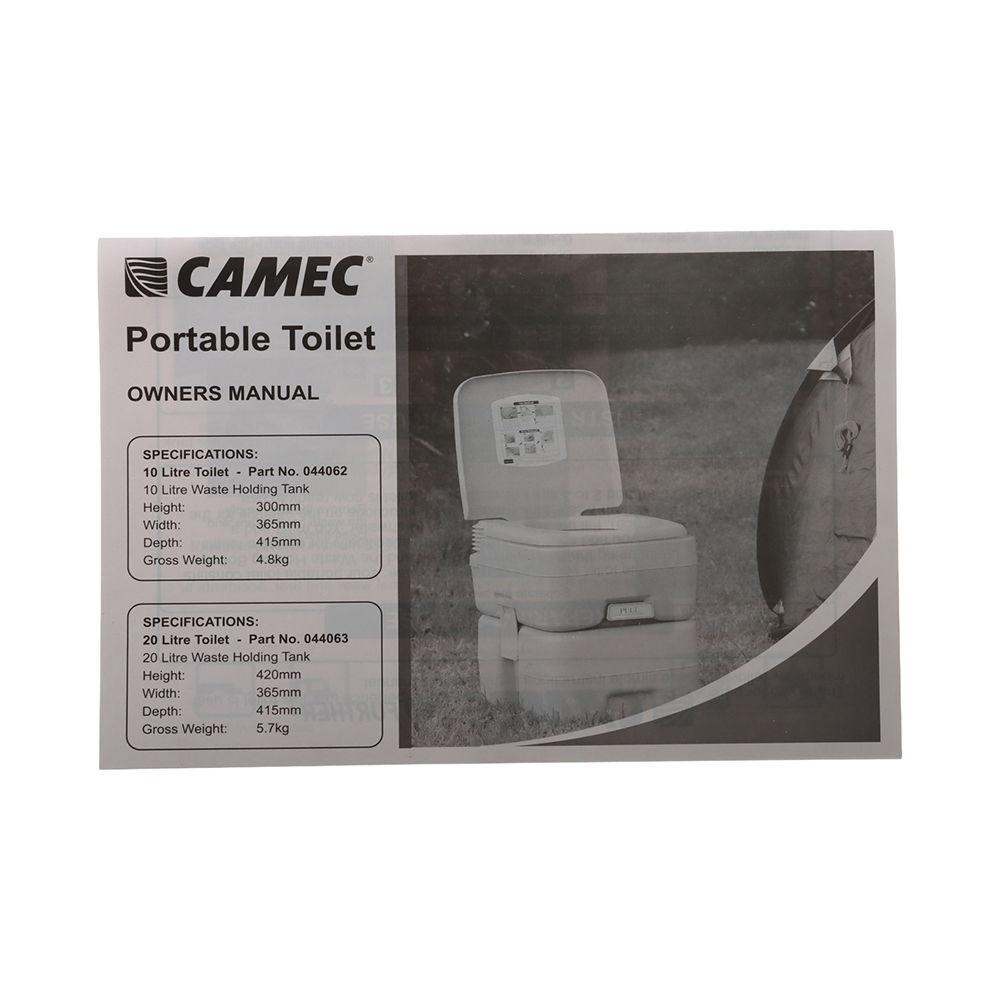 Camec Portable Toilet 10L