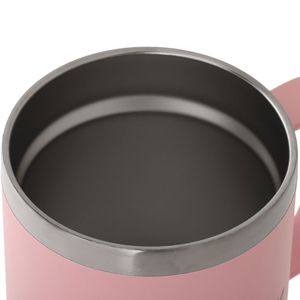 Icey-Tek Insulated Camper Mug with Lid 350ml Pink