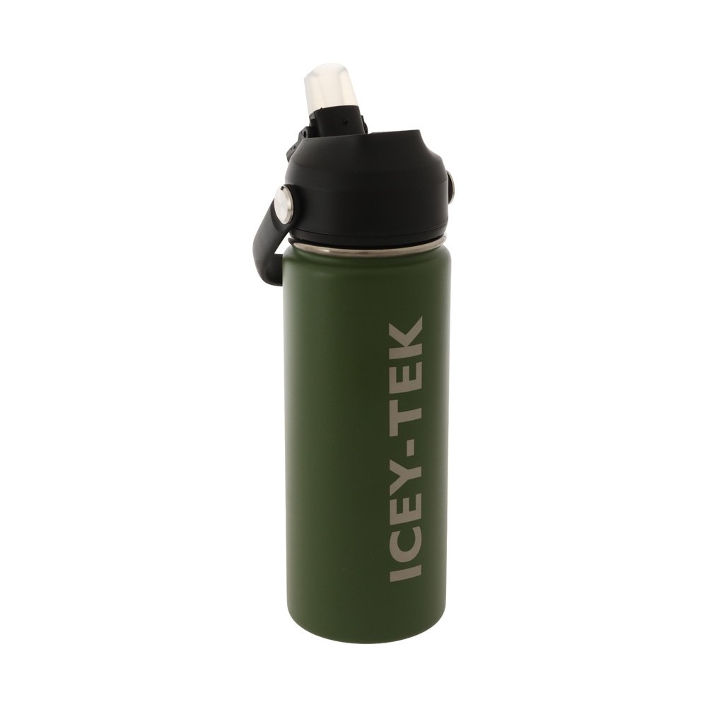 Icey-Tek Insulated Water Bottle with Straw Lid 530ml