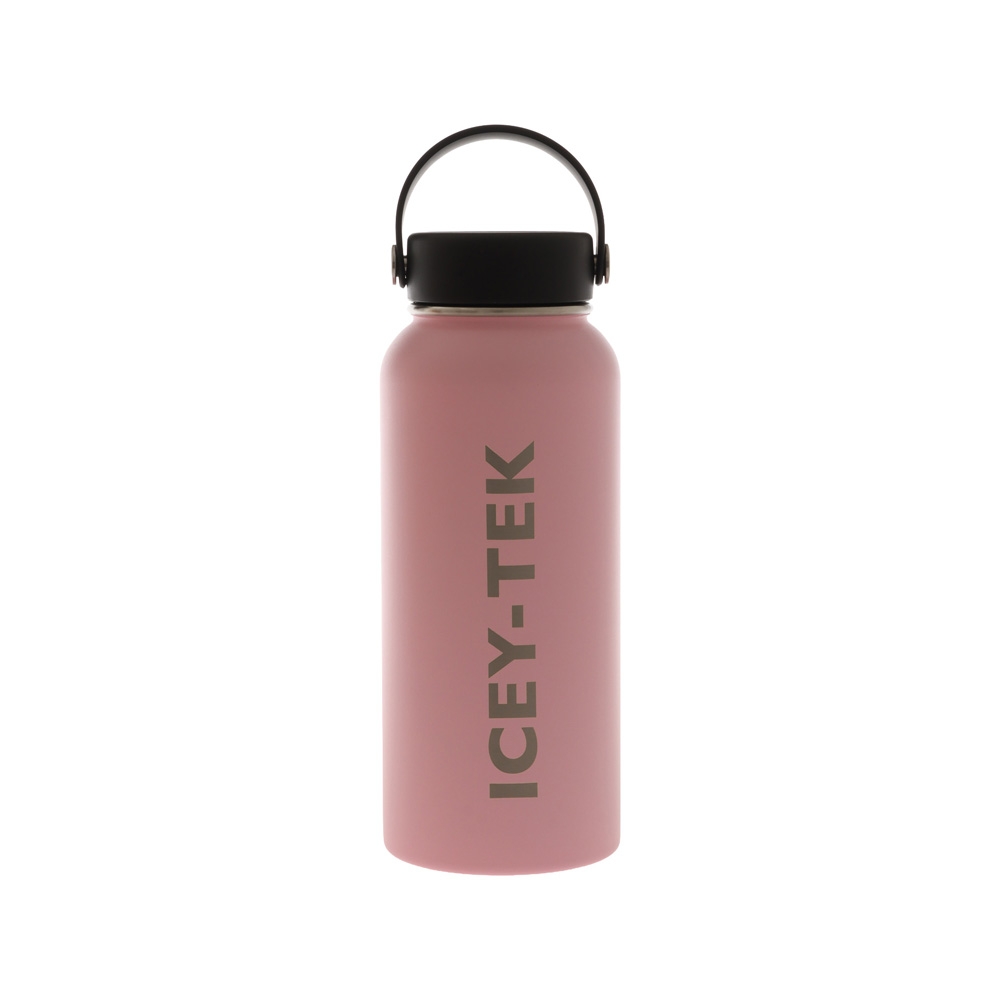 Icey-Tek Insulated Water Bottle with Chug Lid 950ml Pink