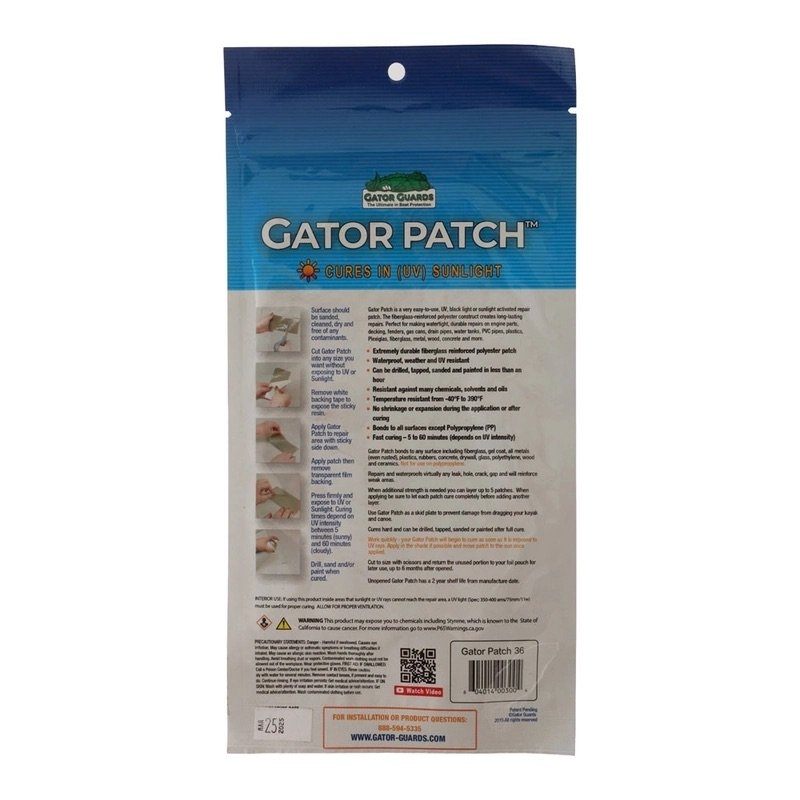 Gator Guards Gator Patch UV Kayak & Boat Repair Patch