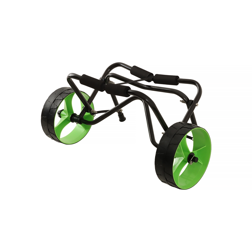 Seaflo Foldable Aluminium Kayak Trolley Green Wheels