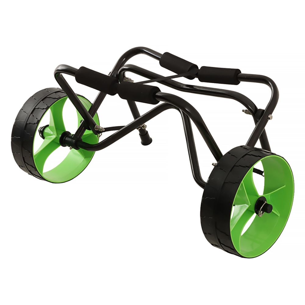 Seaflo Foldable Aluminium Kayak Trolley Green Wheels