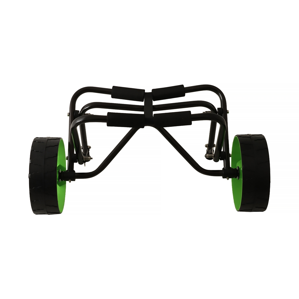 Seaflo Foldable Aluminium Kayak Trolley Green Wheels