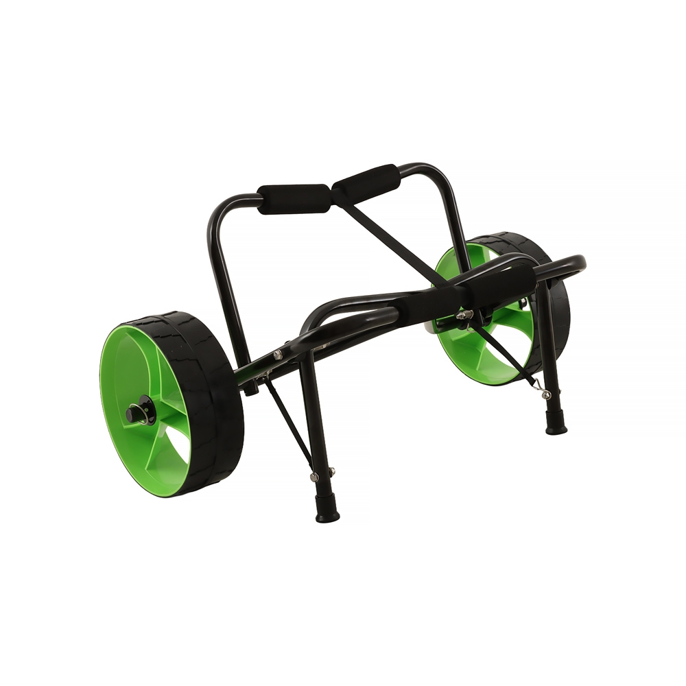 Seaflo Foldable Aluminium Kayak Trolley Green Wheels