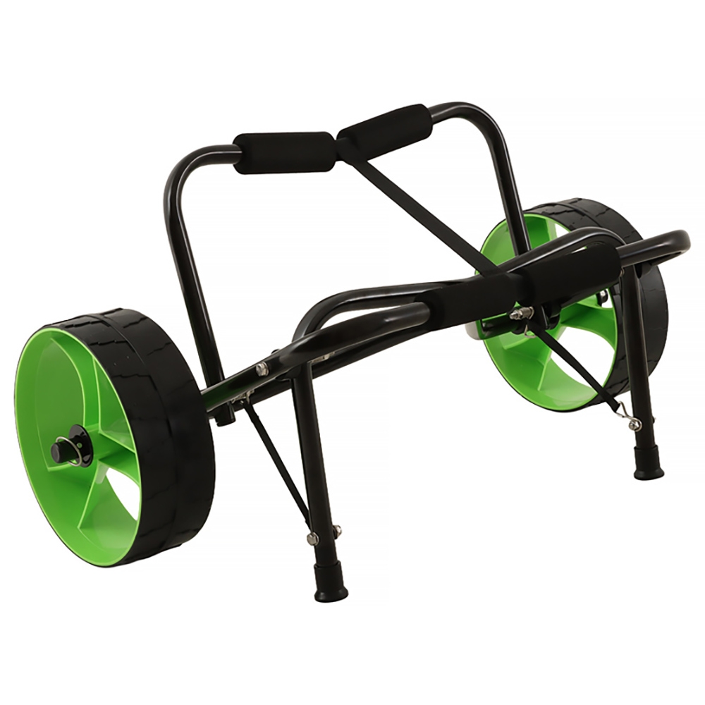Seaflo Foldable Aluminium Kayak Trolley Green Wheels