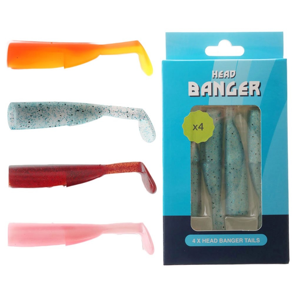 Ocean Angler Head Banger Soft Bait Tail 125mm Qty 4