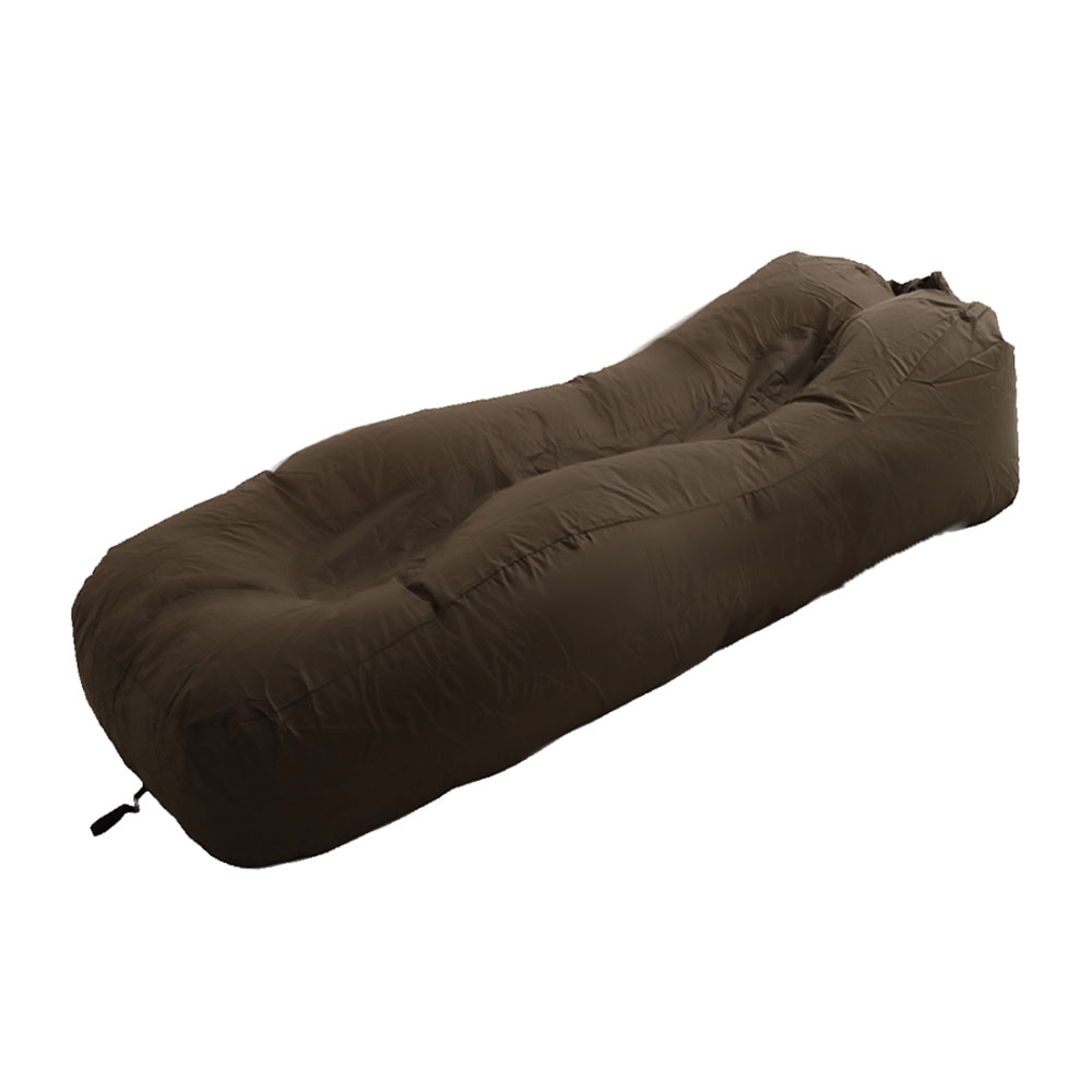 Inflatable Lounger Bed without Centre Mesh Army Green
