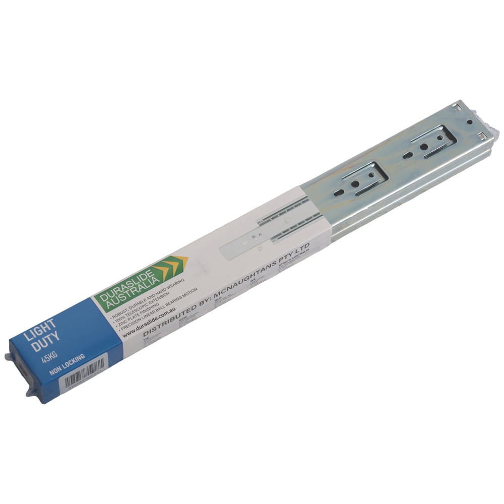 Duraslide Australia Light Duty Non Locking Drawer Slide 45kg 400mm