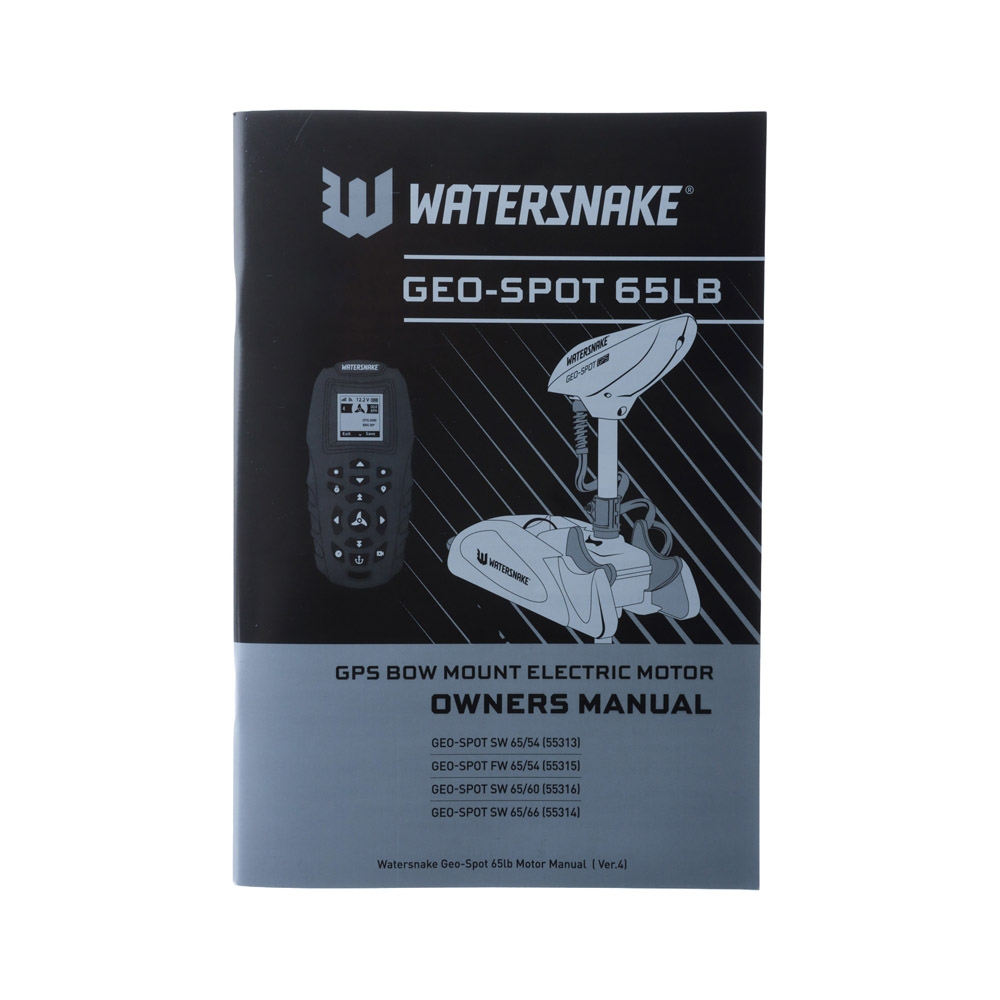 Watersnake Geo-Spot GPS 65lb Bow Mount Electric Motor 66in 12v