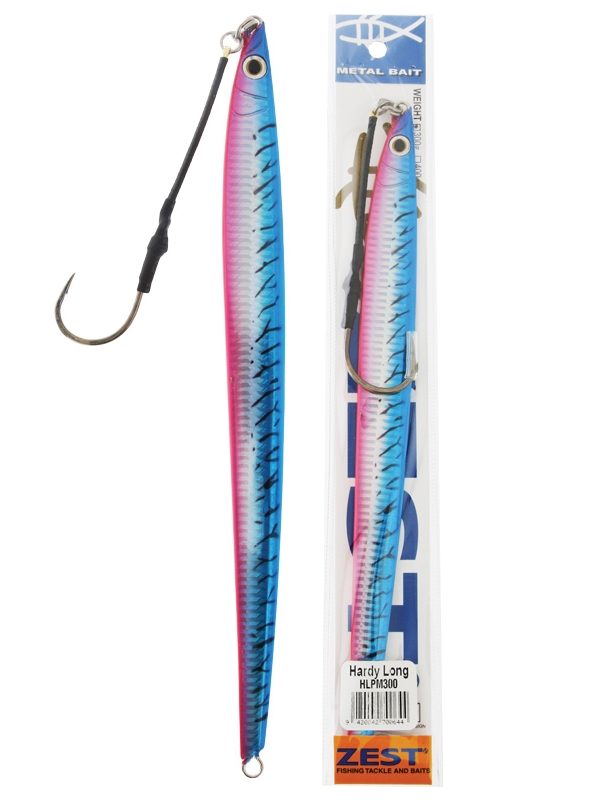 Zest Hardy Long Jig 300g Pink Mackerel