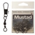 Mustad Barrel Swivel with Interlock Snap Size 6 Qty 10