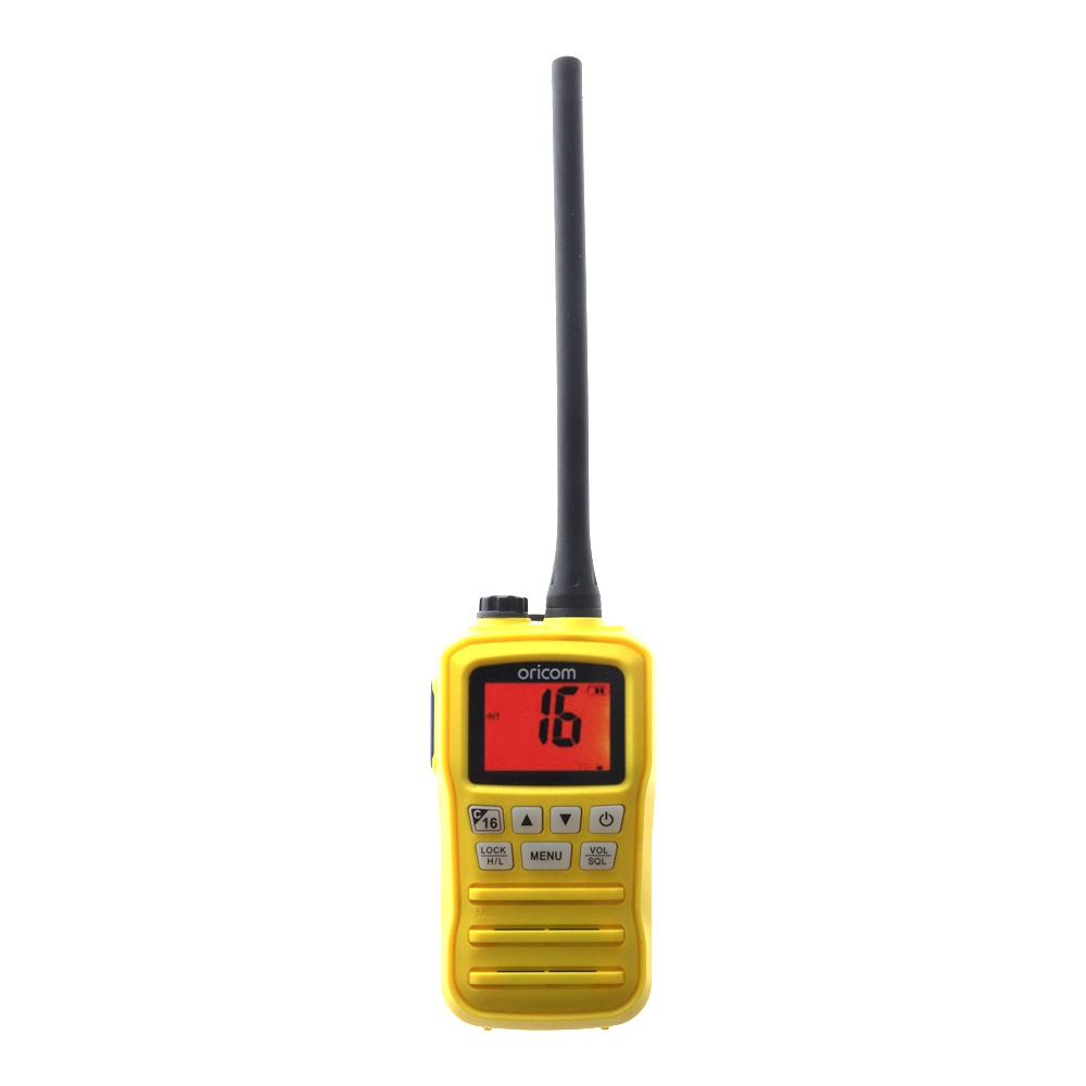 Oricom MX300 Waterproof Handheld VHF Marine Radio Yellow
