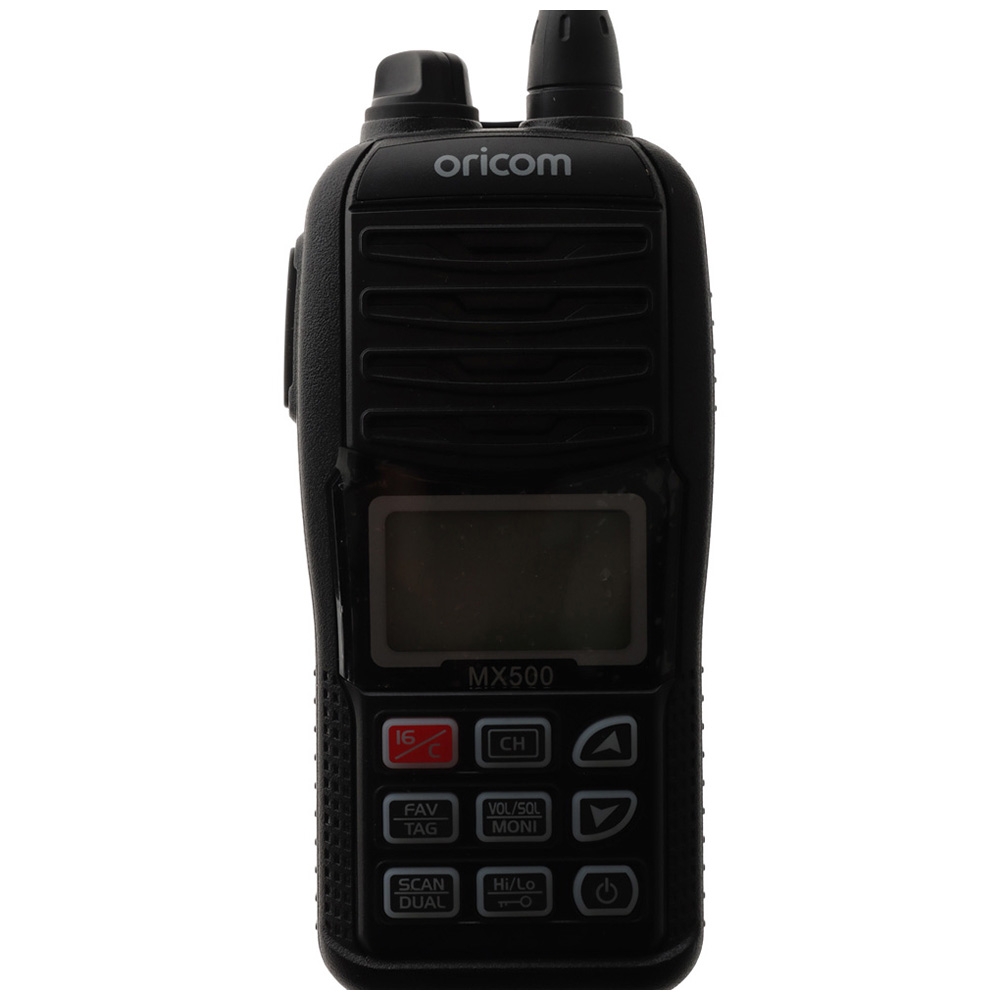 Oricom MX500 Waterproof Handheld VHF Marine Radio 5W Black