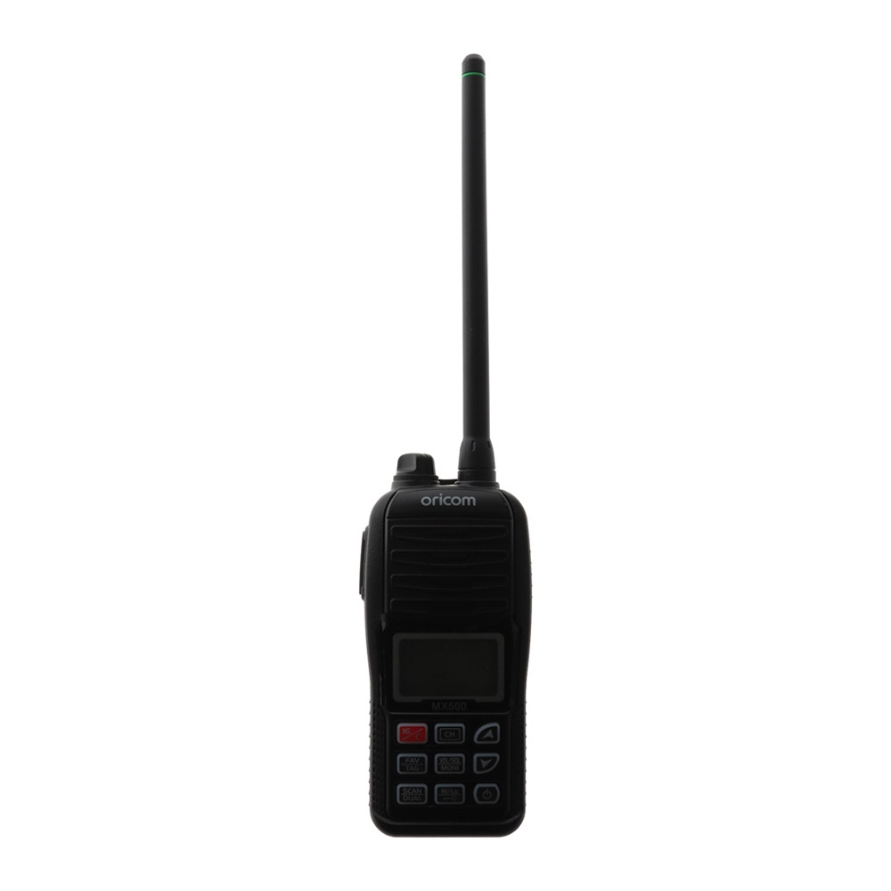 Oricom MX500 Waterproof Handheld VHF Marine Radio 5W Black