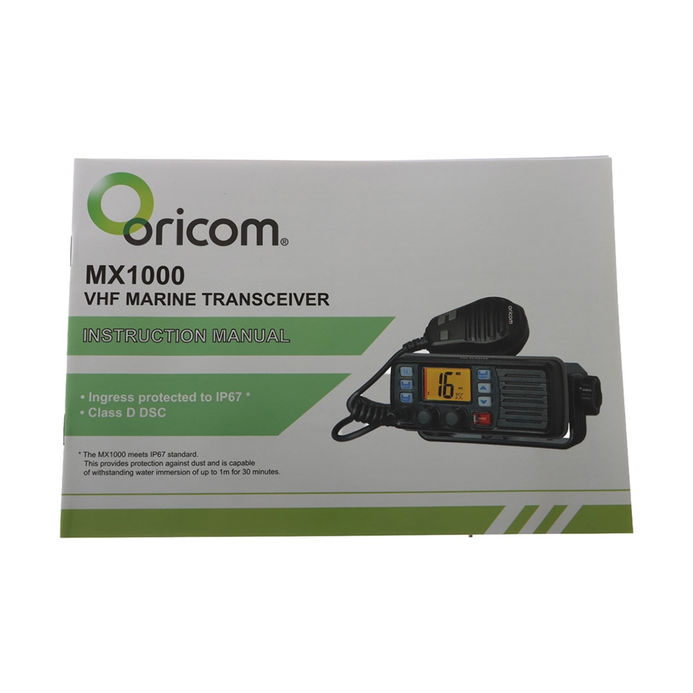 Oricom MX1000 Fixed Mount VHF Marine Radio with DSC 25W White