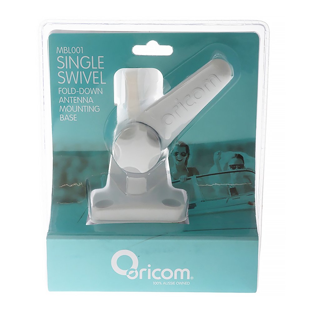 Oricom MDW18B AM/FM Marine Antenna with Single Swivel Fold-Down Base 1.8m