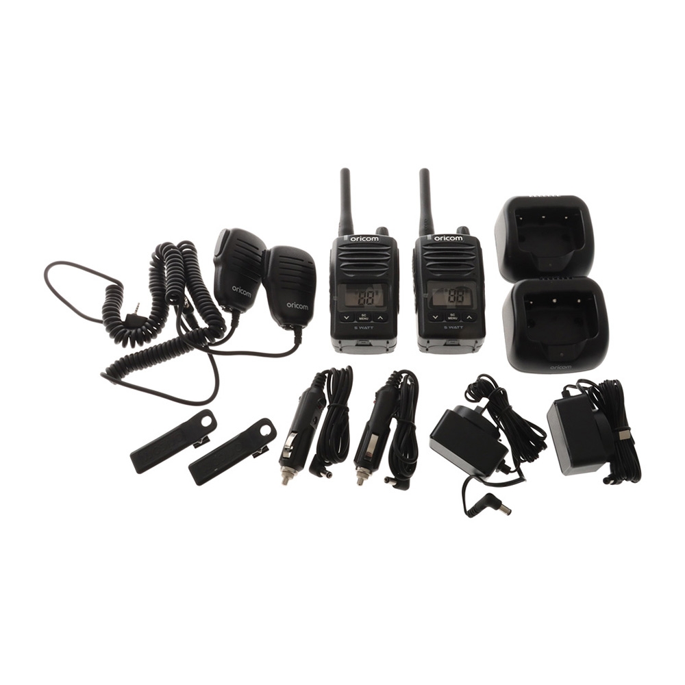 Oricom DTXTP600 Waterproof Handheld UHF CB Radio Trade Pack  5W